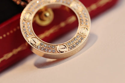 [Amore Jewels]LOVE NECKLACE ADJUSTABLE ROSE GOLD