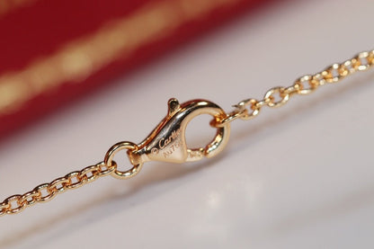 [Amore Jewels]LOVE NECKLACE PINK GOLD AND SILVER