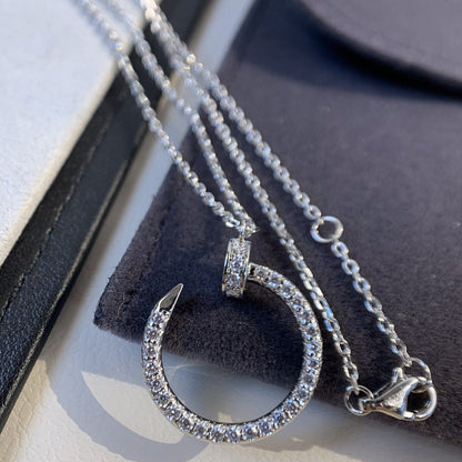 [Amore Jewels]JUSTE NECKLACE SILVER DIAMONDS