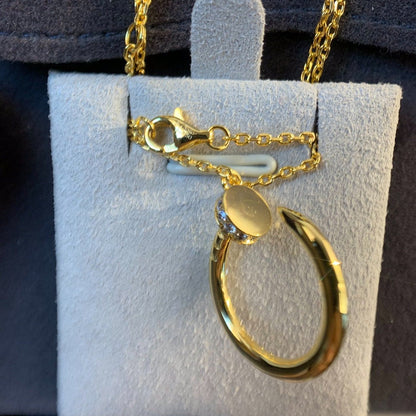 [Amore Jewels]JUSTE NECKLACE GOLD DIAMONDS