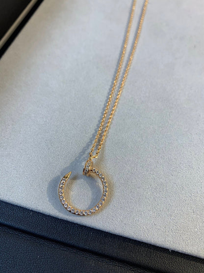 [Amore Jewels]JUSTE NECKLACE PINK GOLD DIAMONDS