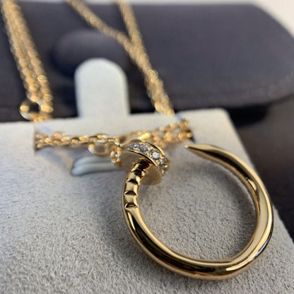 [Amore Jewels]JUSTE NECKLACE PINK GOLD DIAMONDS