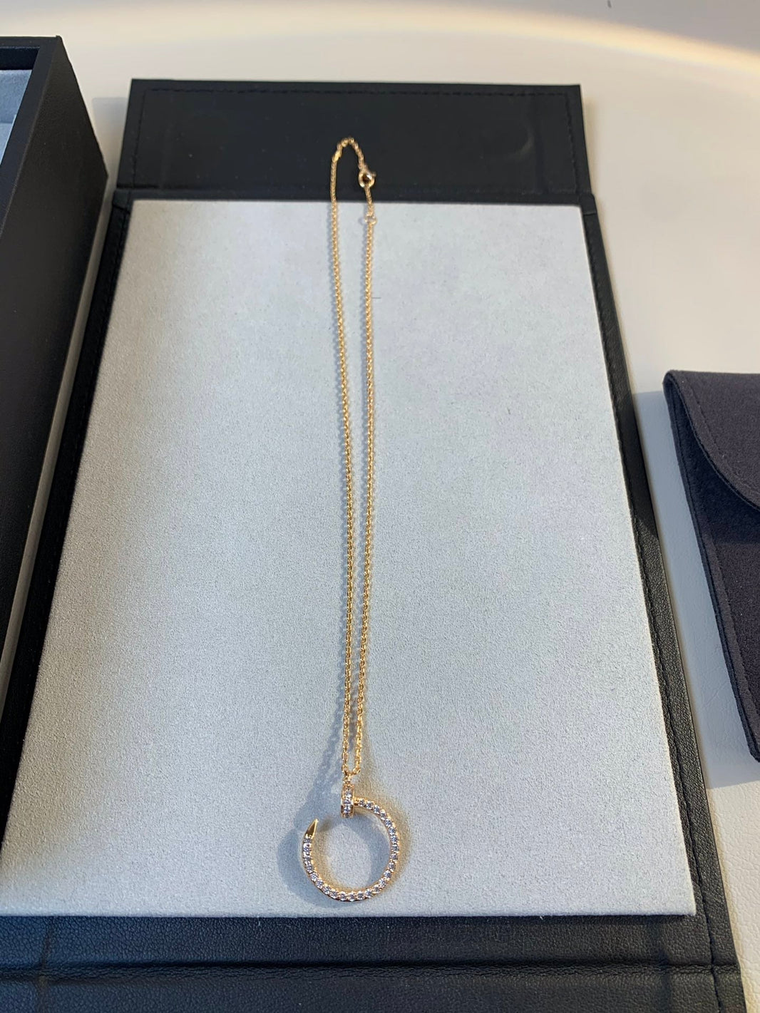 [Amore Jewels]JUSTE NECKLACE PINK GOLD DIAMONDS