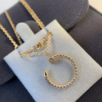 [Amore Jewels]JUSTE NECKLACE PINK GOLD DIAMONDS