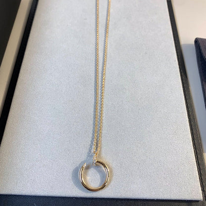 [Amore Jewels]JUSTE NECKLACE PINK GOLD