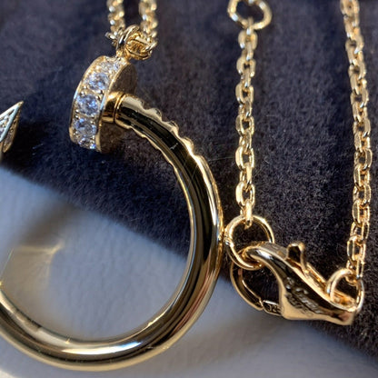 [Amore Jewels]JUSTE NECKLACE PINK GOLD