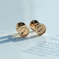 [Amore Jewels]LOVE EARRINGS PINK GOLD 10MM