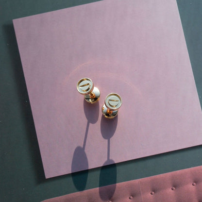 [Amore Jewels]LOVE EARRINGS PINK GOLD 10MM