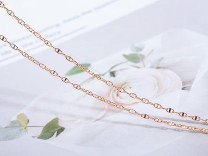 [Amore Jewels]ECHAPPEE NECKLACE PINK GOLD