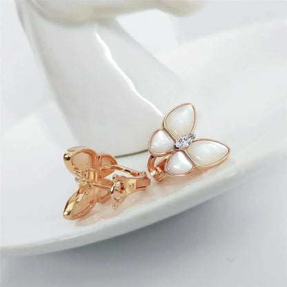 [Amore Jewels]BUTTERFLY MOP DIAMOND EARRINGS
