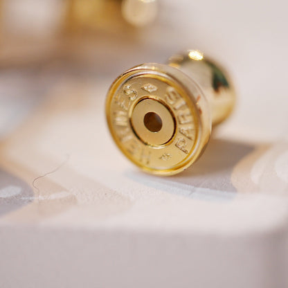 [Amore Jewels]MINI POP H GOLD EARRINGS GREY