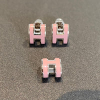 [Amore Jewels]MINI POP H SILVER EARRINGS PINK