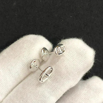[Amore Jewels]CHAINE SMALL EARRINGS GOLD AND SILVER