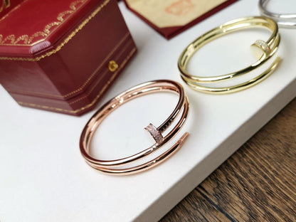 [Amore Jewels]JUSTE BRACELET 3.5MM DOUBLE ROW DIAMOND