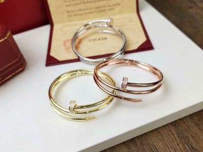 [Amore Jewels]JUSTE BRACELET 3.5MM DOUBLE ROW DIAMOND