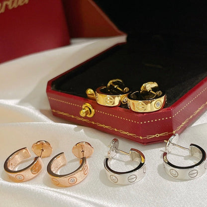 [Amore Jewels]LOVE EARRINGS 5.7MM 2 DIAMONDS