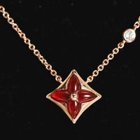 [Amore Jewels]STAR NECKLACE PINK GOLD 1 DIAMOND