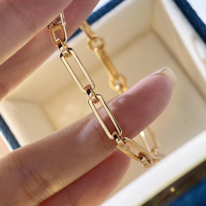 [Amore Jewels]CHAINE BRACELET SMALL MODEL DIAMOND