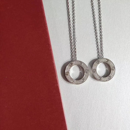 [Amore Jewels]LOVE NECKLACE ADJUSTABLE SILVER