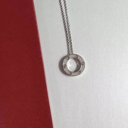 [Amore Jewels]LOVE NECKLACE ADJUSTABLE SILVER