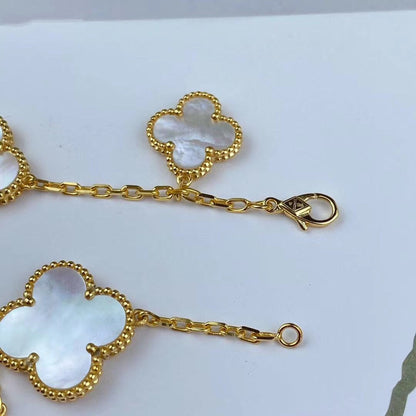 [Amore Jewels]MAGIC CLOVER MOP GOLD BRACELET 5 MOTIFS
