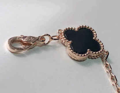 [Amore Jewels]CLOVER 5 MOTIFS MULTICOLOR BRACELET