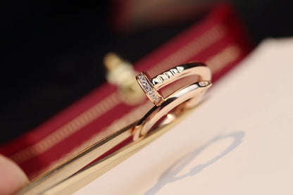 [Amore Jewels]JUSTE RING 2.65MM PINK GOLD DIAMOND