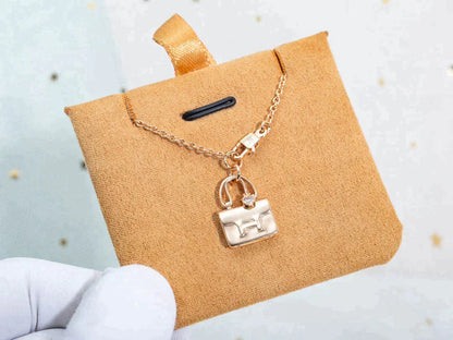 [Amore Jewels]AMULETTE PEDANT ROSE GOLD NECKLACE