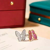 [Amore Jewels]TWIN BUTTERFLY DIAMOND RING