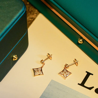 [Amore Jewels]STAR DIAMONDS EARRINGS GOLD