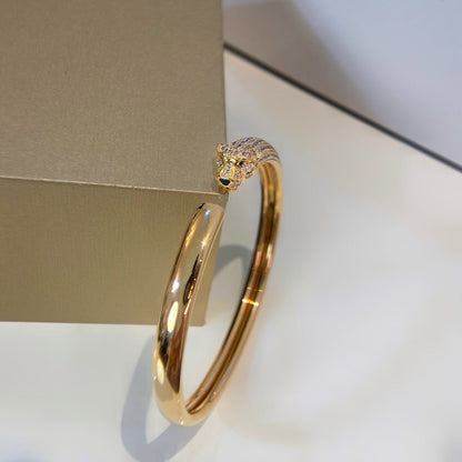 [Amore Jewels]PANTHERE GOLD DIAMOND OPEN BRACELET