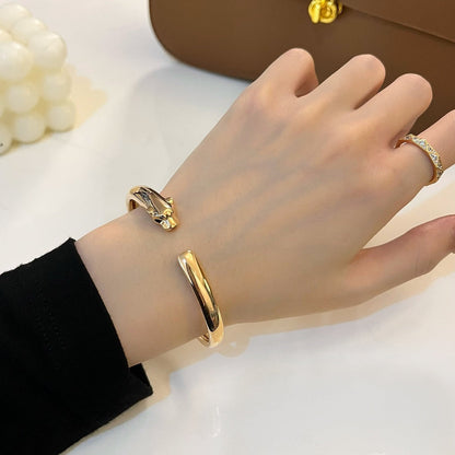 [Amore Jewels]PANTHERE GOLD OPEN BRACELET
