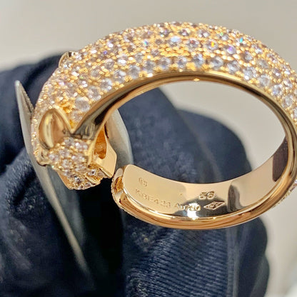 [Amore Jewels]PANTHERE PINK GOLD DIAMOND RING