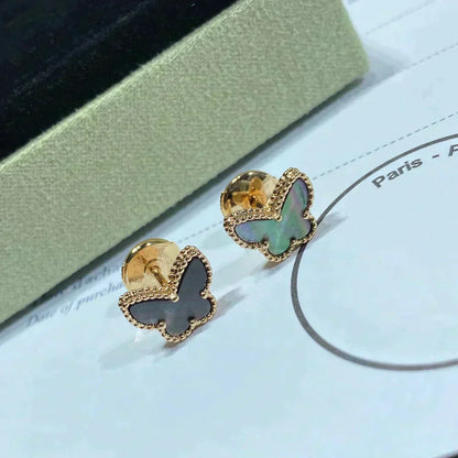 [Amore Jewels]BUTTERFLY DARK MOP  EARRINGS