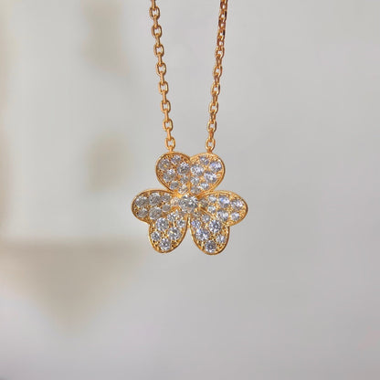 [Amore Jewels]FLOWER DIAMOND NECKLACE