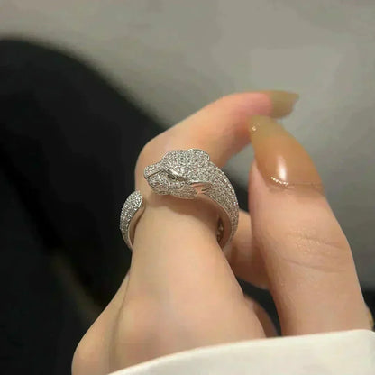 [Amore Jewels]PANTHERE 5.5MM ALL DIAMOND RING