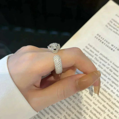 [Amore Jewels]PANTHERE 5.5MM ALL DIAMOND RING