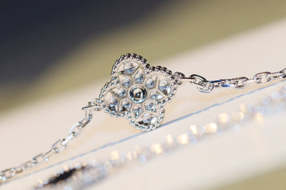 [Amore Jewels]CLOVER 20 MOTIFS ONYX DIAMOND SILVER