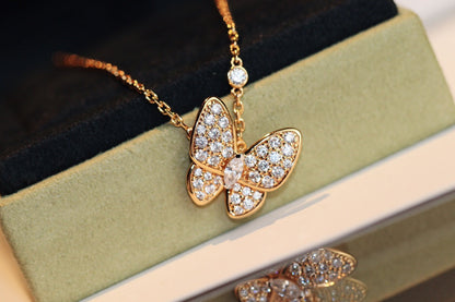 [Amore Jewels]BUTTERFLY DIAMOND NECKLACE