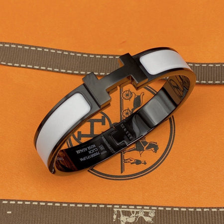 [Amore Jewels]H BRACELET 12MM BLACK WHITE CERAMIC