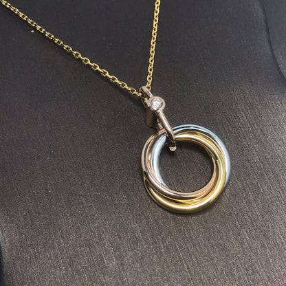 [Amore Jewels]TRINITY  NECKLACE 1 DIAMOND