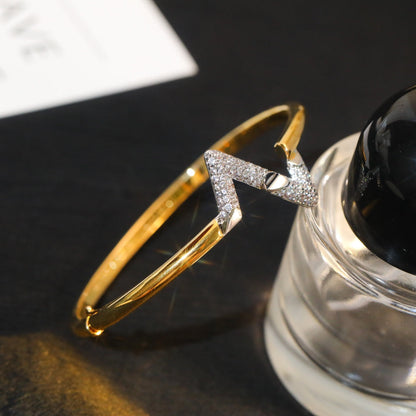 [Amore Jewels]VOLTE UPSITE DOWN GOLD DIAMOND BRACELET