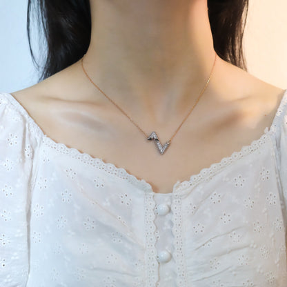 [Amore Jewels]VOLT SILVER DIAMOND PEDANT NECKLACE