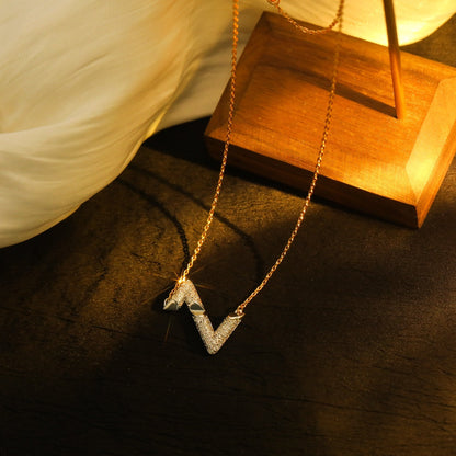 [Amore Jewels]VOLT SILVER DIAMOND PEDANT NECKLACE