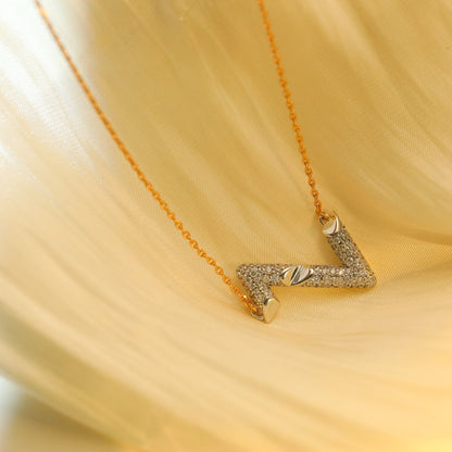 [Amore Jewels]VOLT SILVER DIAMOND PEDANT NECKLACE