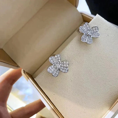 [Amore Jewels]CLOVER COMOS DIAMOND EARRINGS SILVER