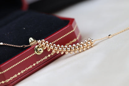 [Amore Jewels]CLASH PINK GOLD NECKLACE
