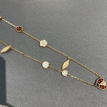 [Amore Jewels]LUCKY SPRING 15 MOTIFS GOLD NECKLACE
