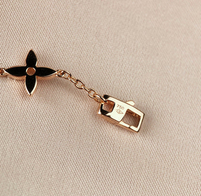 [Amore Jewels]STAR AND SUN 7 MOTIFS GOLD BRACELET