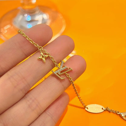 [Amore Jewels]LOGO STAR MOTIF GOLD BRACELET